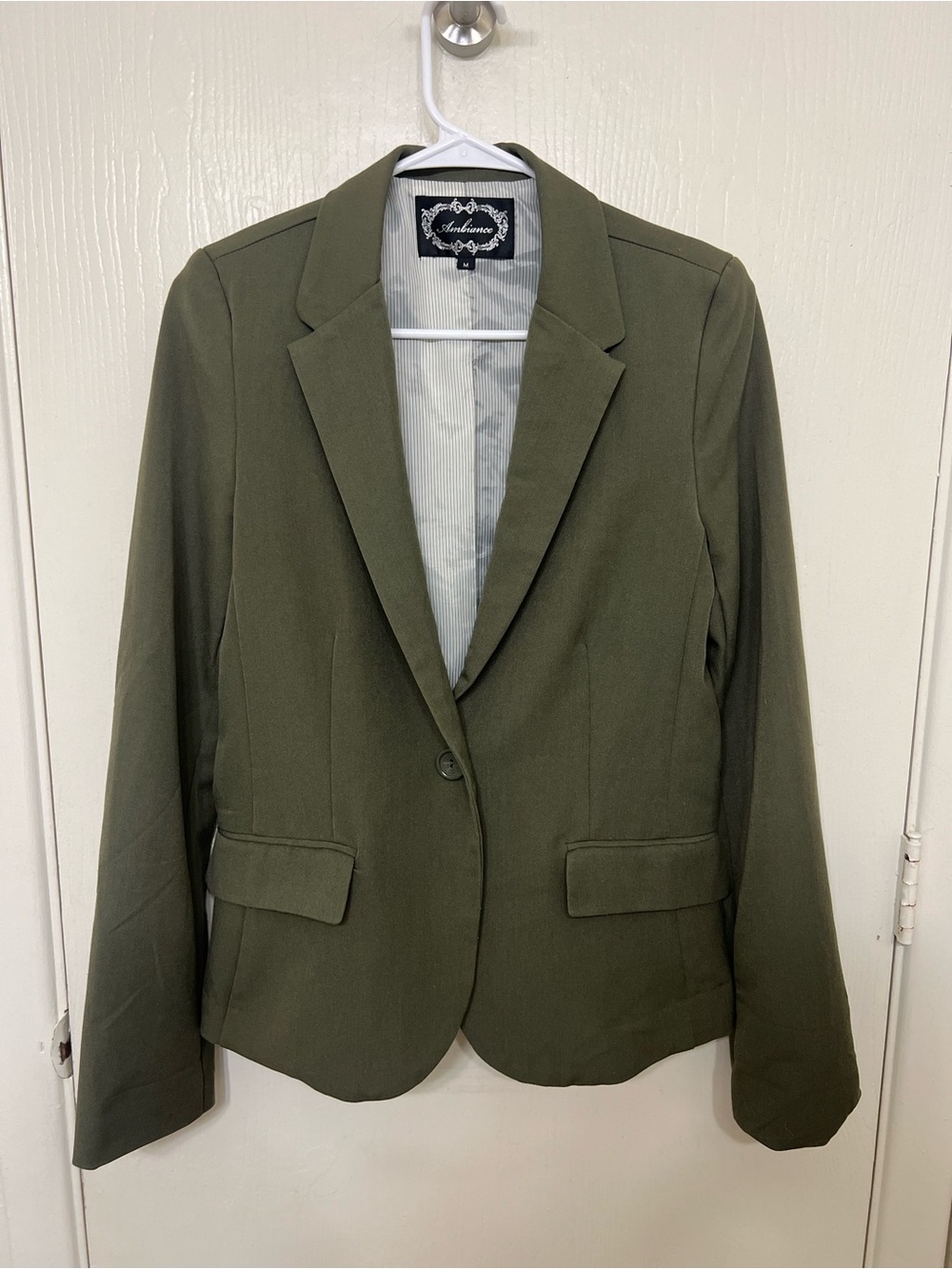 Olive Green Tailored Women's Blazer